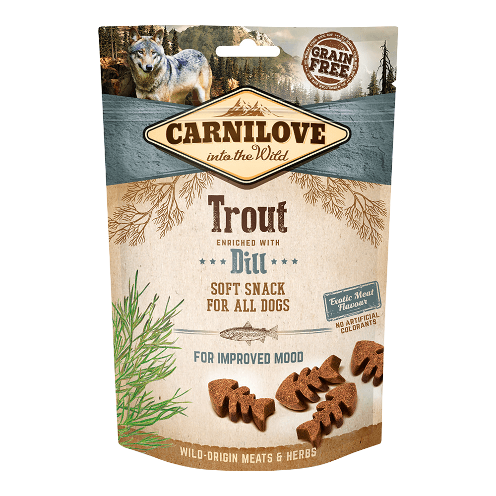 carnilove_trout_enriched_with_dill_soft_snack_for_dogs_200g1-2 Carnilove Trout Enriched With Dill Soft Snack For Dogs 200g - Image 1
