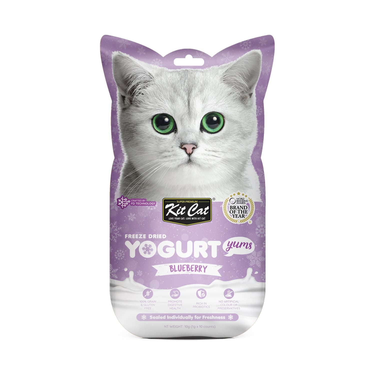 Yogurt-Yums-Blueberry-1 Kit Cat Freeze Dried Yogurt Yums – Blueberry - Image 1
