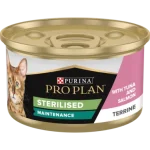 Purina Pro Plan Adult Sterilised Maintenance, Wet Cat Food, Terrine with Salmon and Tuna
